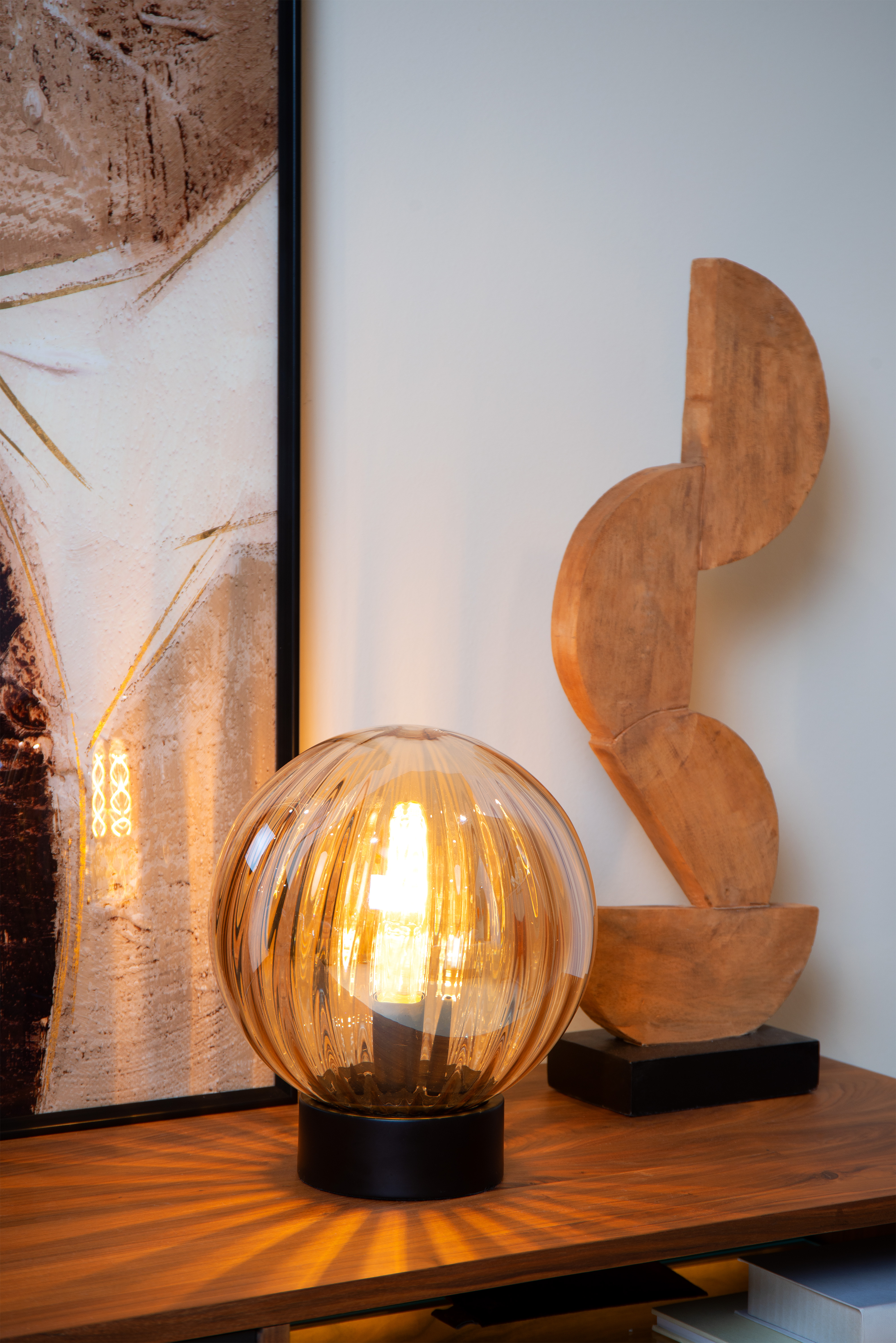 Amber table lamp deals